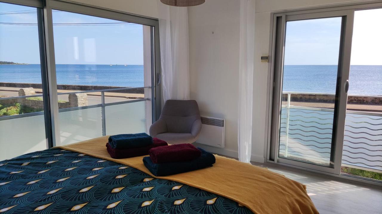 Appartement T3 De 74M2 Tres Lumineux Vue Panoramique Mer Et Plages กงการ์โน ภายนอก รูปภาพ